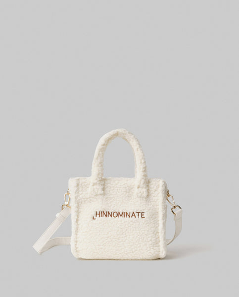 HINNOMINATE Borsa Teddy piccola art.HMACW00162_TMTS0246 Ecru