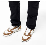 D.A.T.E. SNEAKERS UOMO COURT 2.0 NATURAL WHITE-CAMEL