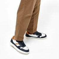 D.A.T.E. SNEAKERS UOMO COURT 2.0 NATURAL WHITE-BLUE