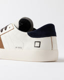 D.A.T.E. SNEAKERS UOMO HILL LOW WHITE  VINTAGE BLUE