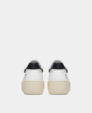 D.A.T.E. SNEAKERS DONNA STEP  CALF WHITE-BLACK