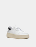 D.A.T.E. SNEAKERS DONNA STEP  CALF WHITE-BLACK