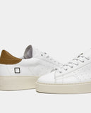 D.A.T.E. SNEAKERS UOMO LEVANTE CALF WHITE-MUD