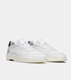 D.A.T.E. SNEAKERS UOMO COURT BASIC WHITE-BLACK