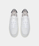 D.A.T.E. SNEAKERS UOMO COURT BASIC WHITE-BLACK