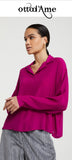OTTOD'AME CAMICIA IN MISTO SETA BNT DC4859 2016 FUXIA