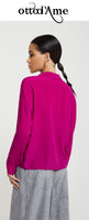 OTTOD'AME CAMICIA IN MISTO SETA BNT DC4859 2016 FUXIA