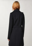 PATRIZIA PEPE TRENCH NERO TESSUTO BIELASTICO  CO0188/A2AW/K103