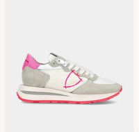 PHILIPPE MODEL SNEAKERS DONNA TROPEZ HAUTE TKLD WN04   bianco, grigio e fucsia