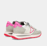 PHILIPPE MODEL SNEAKERS DONNA TROPEZ HAUTE TKLD WN04   bianco, grigio e fucsia