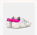 PHILIPPE MODEL   SNEAKERS DONNA PARIS   PRLD VB40 bianco e fucsia