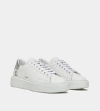 D.A.T.E. SNEAKERS DONNA SFERA LAMINATED  WHITE/SILVER