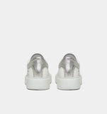 D.A.T.E. SNEAKERS DONNA SFERA LAMINATED  WHITE/SILVER