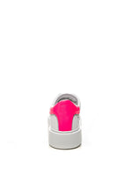 D.A.T.E. SNEAKERS DONNA SFERA  BASIC CALF   WHITE/FUXIA