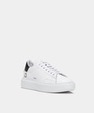 D.A.T.E. SNEAKERS DONNA SFERA  BASIC CALF   WHITE/BLACK