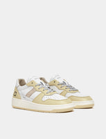 D.A.T.E. SNEAKERS DONNA COURT 2.0 SOFT WHITE-YELLOW