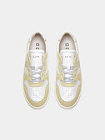 D.A.T.E. SNEAKERS DONNA COURT 2.0 SOFT WHITE-YELLOW