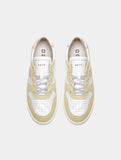 D.A.T.E. SNEAKERS DONNA COURT 2.0 SOFT WHITE-YELLOW