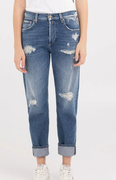 REPLAY JEANS DONNA STRAIGHT FIT MAIJKE BROKEN EDGE WB461A.000.737 69R