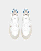 D.A.T.E. SNEAKERS UOMO COURT 2.0 NYLON WHITE-BLUETTE