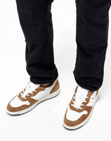 D.A.T.E. SNEAKERS UOMO COURT 2.0  NATURAL WHITE-CAMEL