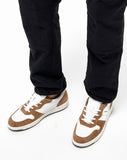 D.A.T.E. SNEAKERS UOMO COURT 2.0  NATURAL WHITE-CAMEL