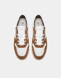 D.A.T.E. SNEAKERS UOMO COURT 2.0  NATURAL WHITE-CAMEL