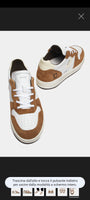 D.A.T.E. SNEAKERS UOMO COURT 2.0  NATURAL WHITE-CAMEL