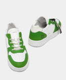 D.A.T.E. SNEAKERS UOMO COURT WORKSHOP COLORED WHITE-EMERALD