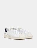 D.A.T.E. SNEAKERS UOMO BASE CALF WHITE-BLUE