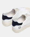 D.A.T.E. SNEAKERS UOMO BASE CALF WHITE-BLUE