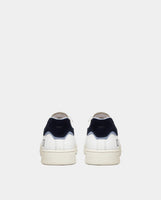 D.A.T.E. SNEAKERS UOMO BASE CALF WHITE-BLUE