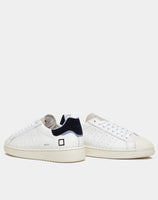 D.A.T.E. SNEAKERS UOMO BASE CALF WHITE-BLUE