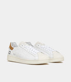 D.A.T.E. SNEAKERS UOMO BASE CALF WHITE-CUOIO