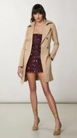 PATRIZIA PEPE TRENCH BEIGE TESSUTO BIELASTICO  CO0188/A2AW/B663