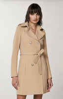 PATRIZIA PEPE TRENCH BEIGE TESSUTO BIELASTICO  CO0188/A2AW/B663