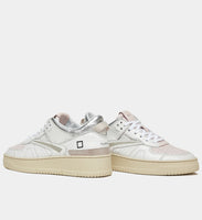 D.A.T.E. SNEAKERS DONNA TORNEO SHINY WHITE-PINK