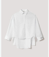 HINNOMINATE CAMICIA IN COTONE OVER HMABW00235   BIANCO