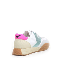 KEH NOO SNEAKERS DONNA S00KW9312 WHITE/SKY/FUXIA