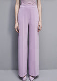 PATRIZIA PEPE Pantaloni a palazzo in sablè crepe 2P1603/A049-M495
