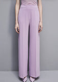 PATRIZIA PEPE Pantaloni a palazzo in sablè crepe 2P1603/A049-M495