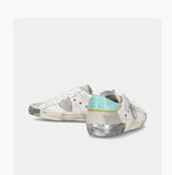 PHILIPPE MODEL   SNEAKERS DONNA PARIS   PRLD VCP3 bianco e verde acqua