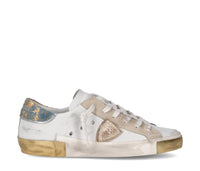 PHILIPPE MODEL   SNEAKERS DONNA PARIS   PRLD VDM1 Bianco e Azzurro