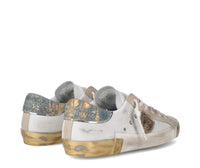 PHILIPPE MODEL   SNEAKERS DONNA PARIS   PRLD VDM1 Bianco e Azzurro