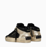 CRIME LONDON DONNA SK8 DELUXE MID GOLD FEVER ART 28152