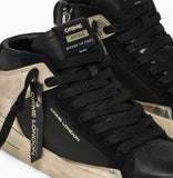 CRIME LONDON DONNA SK8 DELUXE MID GOLD FEVER ART 28152