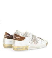 PHILIPPE MODEL   SNEAKERS DONNA PARIS   PRLD XE05 Bianco con dettagli oro e bronzo