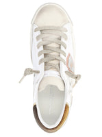 PHILIPPE MODEL   SNEAKERS DONNA PARIS   PRLD XE05 Bianco con dettagli oro e bronzo