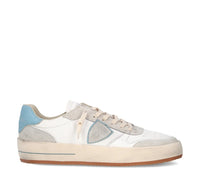 PHILIPPE MODEL  SNEAKERS UOMO NICE VNLU WX06 Bianco e Azzurro