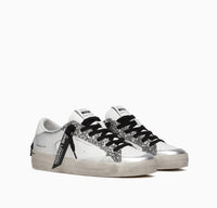 CRIME LONDON DONNA SK8 DELUXE SILVER GLAM   ART 26102